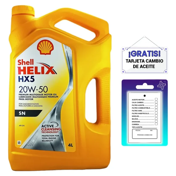 Aceite Shell Helix Hx5 20w-50