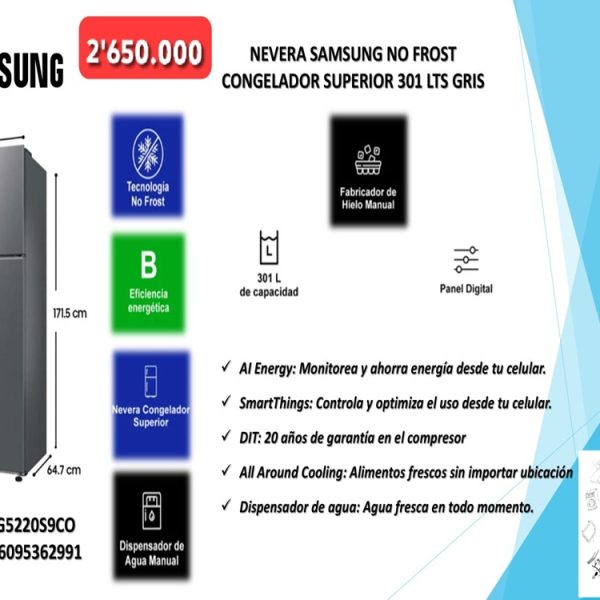 Nevera Samsung 301 LTS